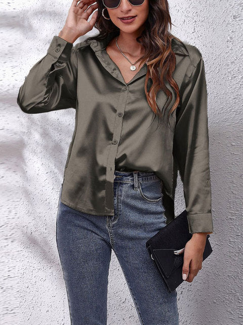 Women's Long Sleeve Blouse - Elegant Casual Top for Stylish Outfits 10