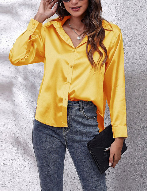 Women's Long Sleeve Blouse - Elegant Casual Top for Stylish Outfits 11