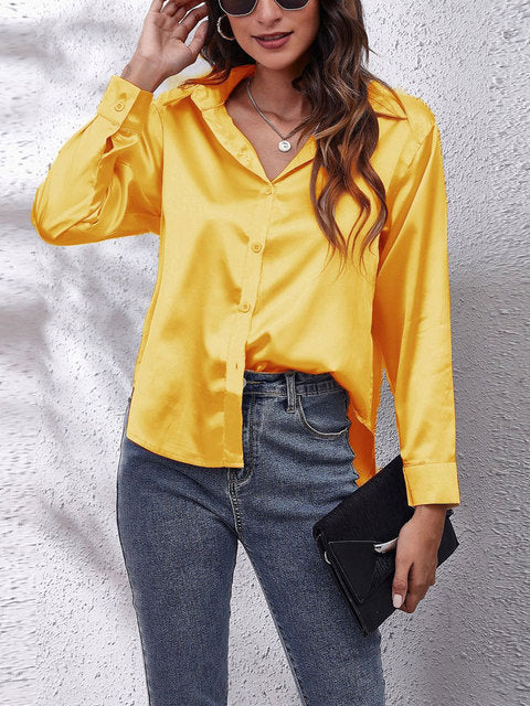 Women's Long Sleeve Blouse - Elegant Casual Top for Stylish Outfits 11
