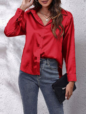 Women's Long Sleeve Blouse - Elegant Casual Top for Stylish Outfits 14
