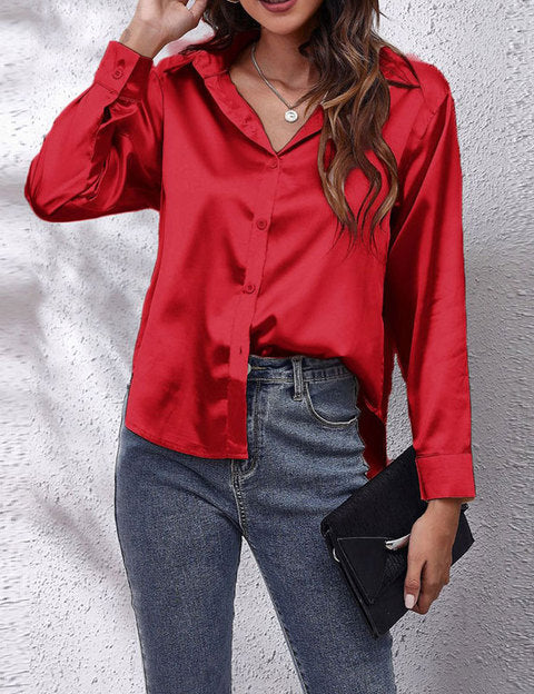 Women's Long Sleeve Blouse - Elegant Casual Top for Stylish Outfits 14