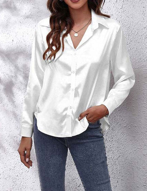 Women's Long Sleeve Blouse - Elegant Casual Top for Stylish Outfits 15