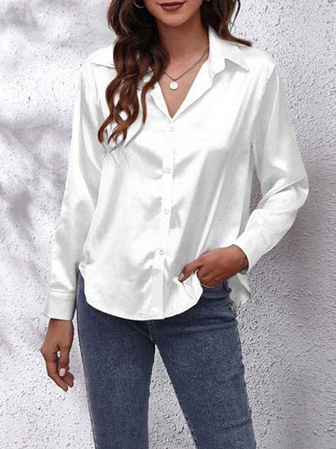 Women's Long Sleeve Blouse - Elegant Casual Top for Stylish Outfits 15