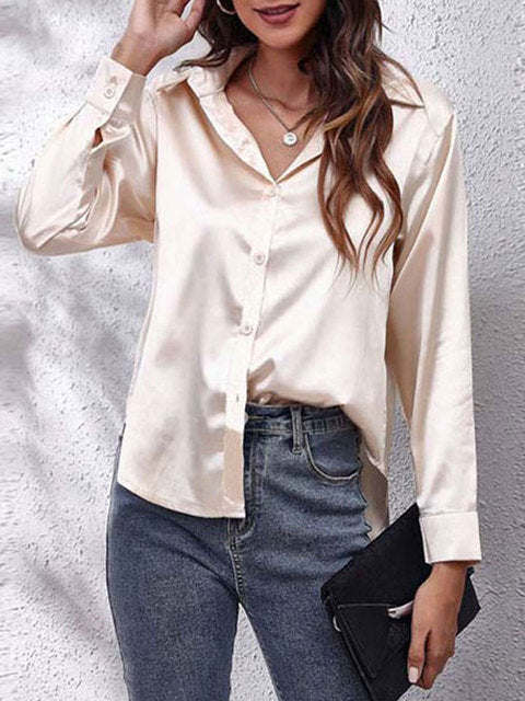 Women's Long Sleeve Blouse - Elegant Casual Top for Stylish Outfits 16