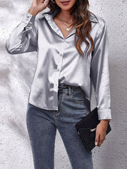 Women's Long Sleeve Blouse - Elegant Casual Top for Stylish Outfits 5