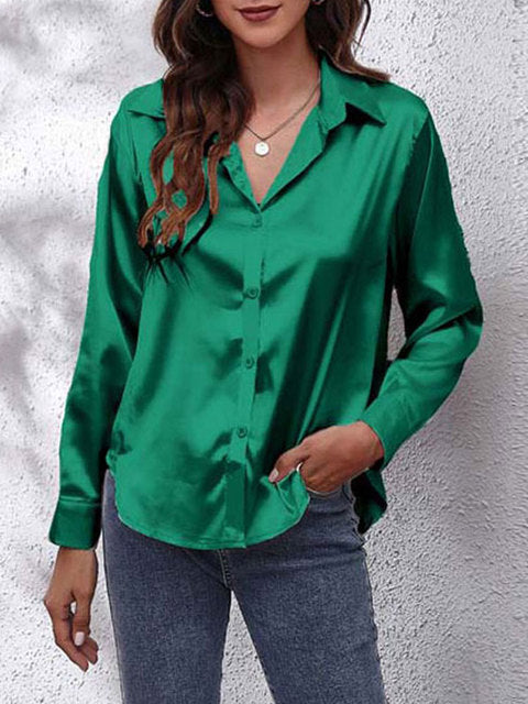 Women's Long Sleeve Blouse - Elegant Casual Top for Stylish Outfits 6