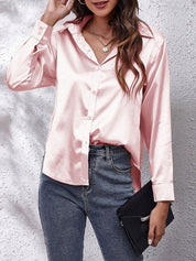 Women's Long Sleeve Blouse - Elegant Casual Top for Stylish Outfits 8