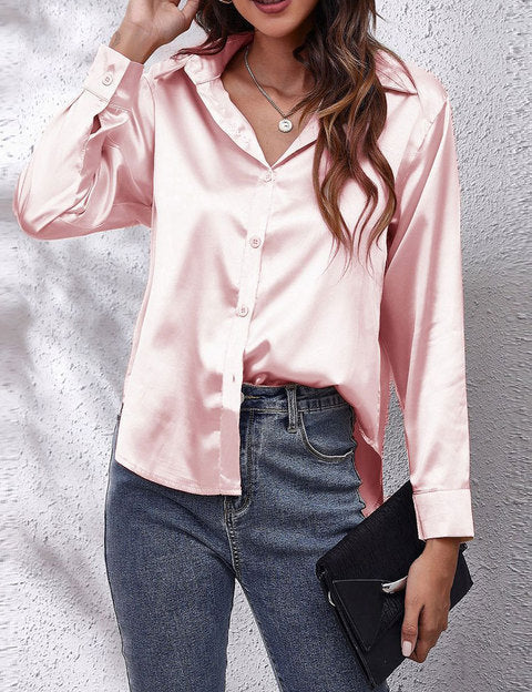 Women's Long Sleeve Blouse - Elegant Casual Top for Stylish Outfits 8