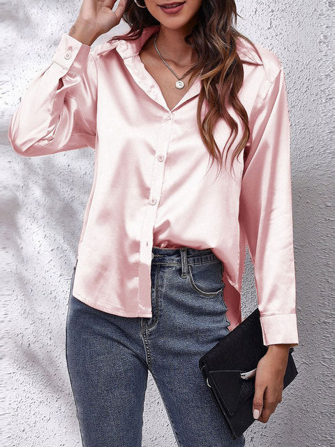 Women's Long Sleeve Blouse - Elegant Casual Top for Stylish Outfits 8