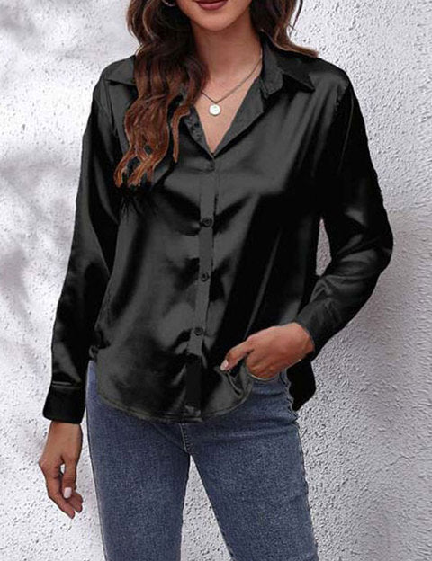 Women's Long Sleeve Blouse - Elegant Casual Top for Stylish Outfits 9