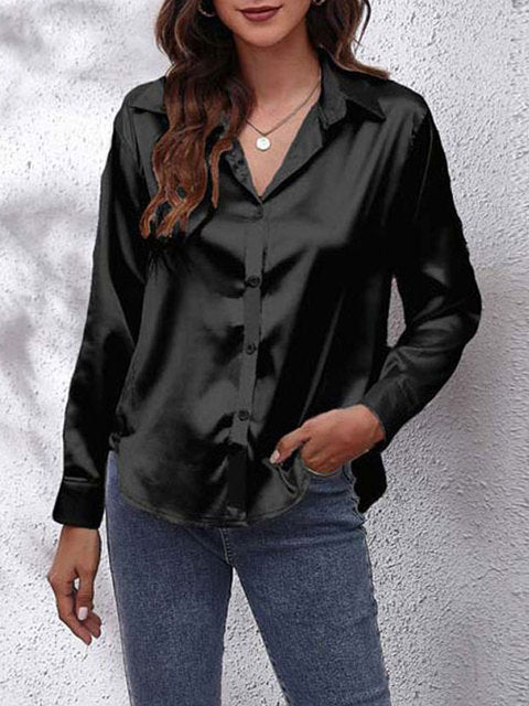 Women's Long Sleeve Blouse - Elegant Casual Top for Stylish Outfits 9