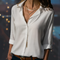 Women's Long Sleeve Blouse - Elegant Office and Evening Tops for Versatile Style 0