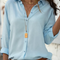 Women's Long Sleeve Blouse - Elegant Office and Evening Tops for Versatile Style 4