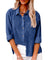 Women's Long Sleeve Blouse, Casual Classic Collar Top for Effortless Style and Everyday Wear 0