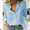Women's Long Sleeve Blouse with Classic Collar – Elegant Office & Casual Top 6