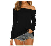 Women’s Long Sleeve Simple Yellow T-Shirt Casual Elegant Top 0