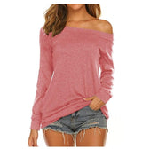 Women’s Long Sleeve Simple Yellow T-Shirt Casual Elegant Top 4