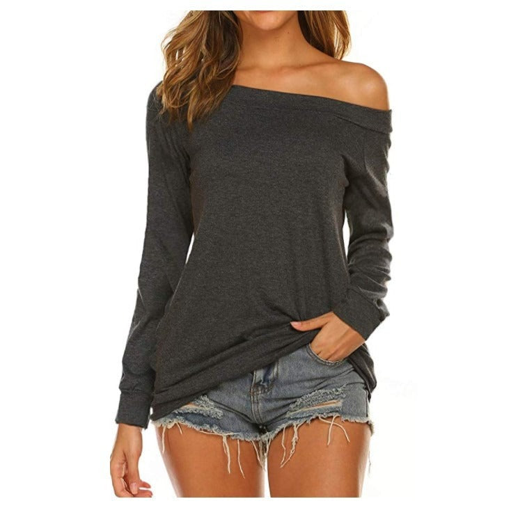 Women’s Long Sleeve Simple Yellow T-Shirt Casual Elegant Top 5