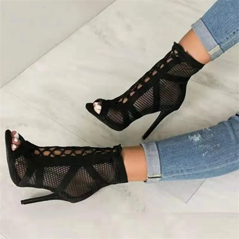 Women's Orthopedic Sandals with Arch Support - Comfortable Mesh Lace-Up Summer Footwear 2