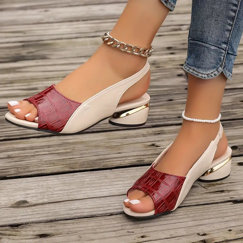 Women's Orthopedic Sandals with Arch Support High Heel Elegant Comfortable Summer Shoes 1