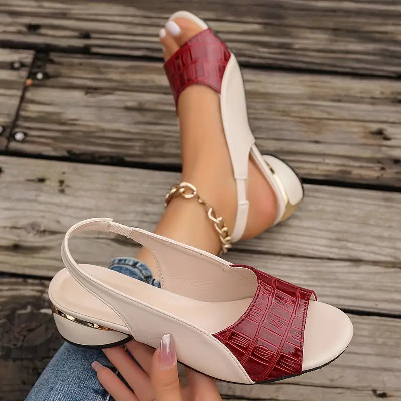 Women's Orthopedic Sandals with Arch Support High Heel Elegant Comfortable Summer Shoes 2