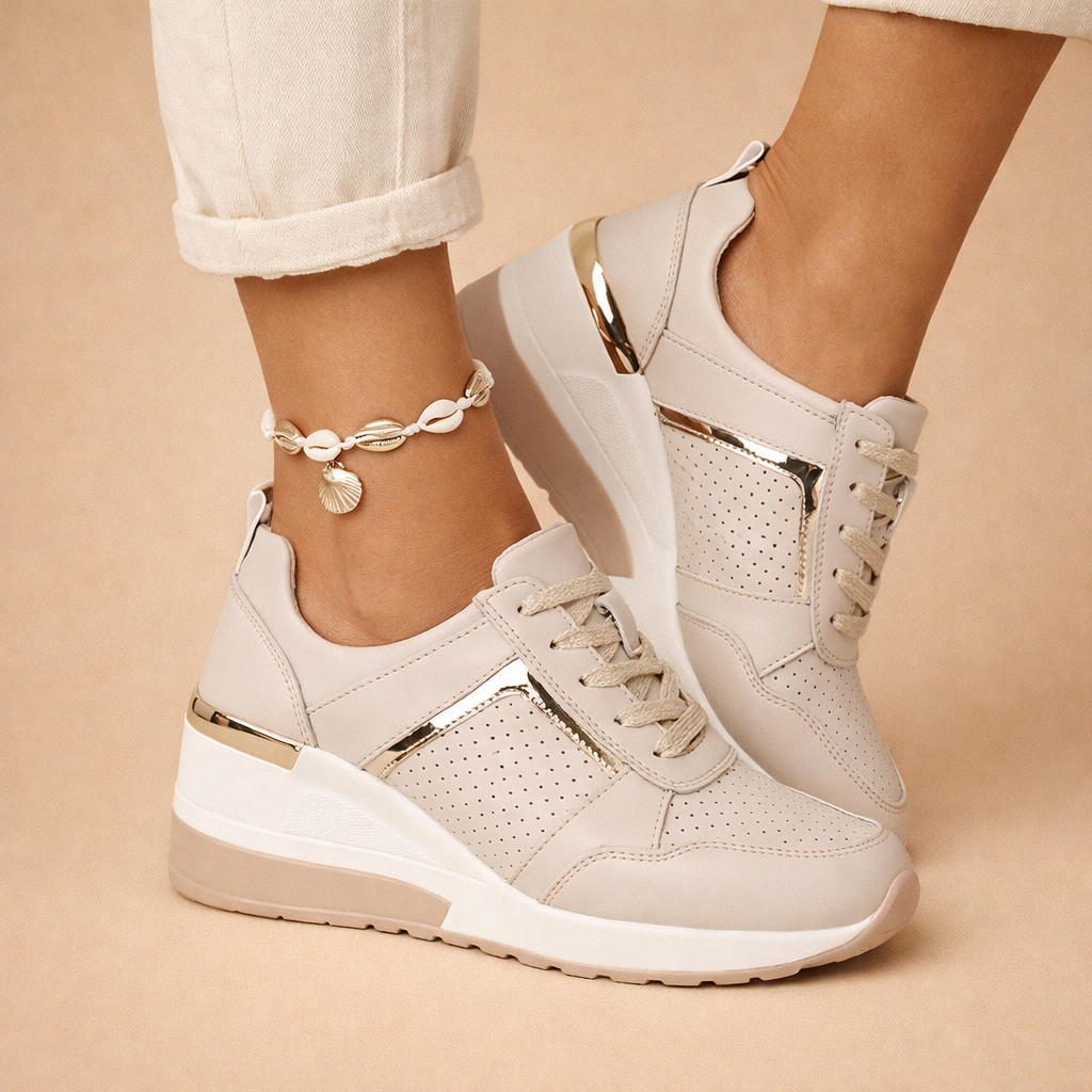 Women's Orthopedic Sneakers with Arch Support - Stylish Wedge Design for All-Day Comfort 2