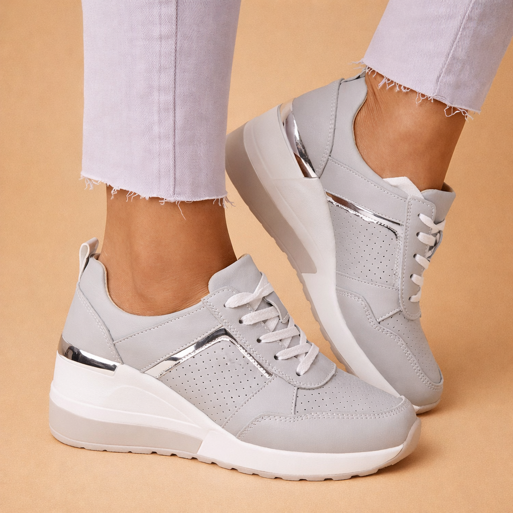 Women's Orthopedic Sneakers with Arch Support - Stylish Wedge Design for All-Day Comfort 4
