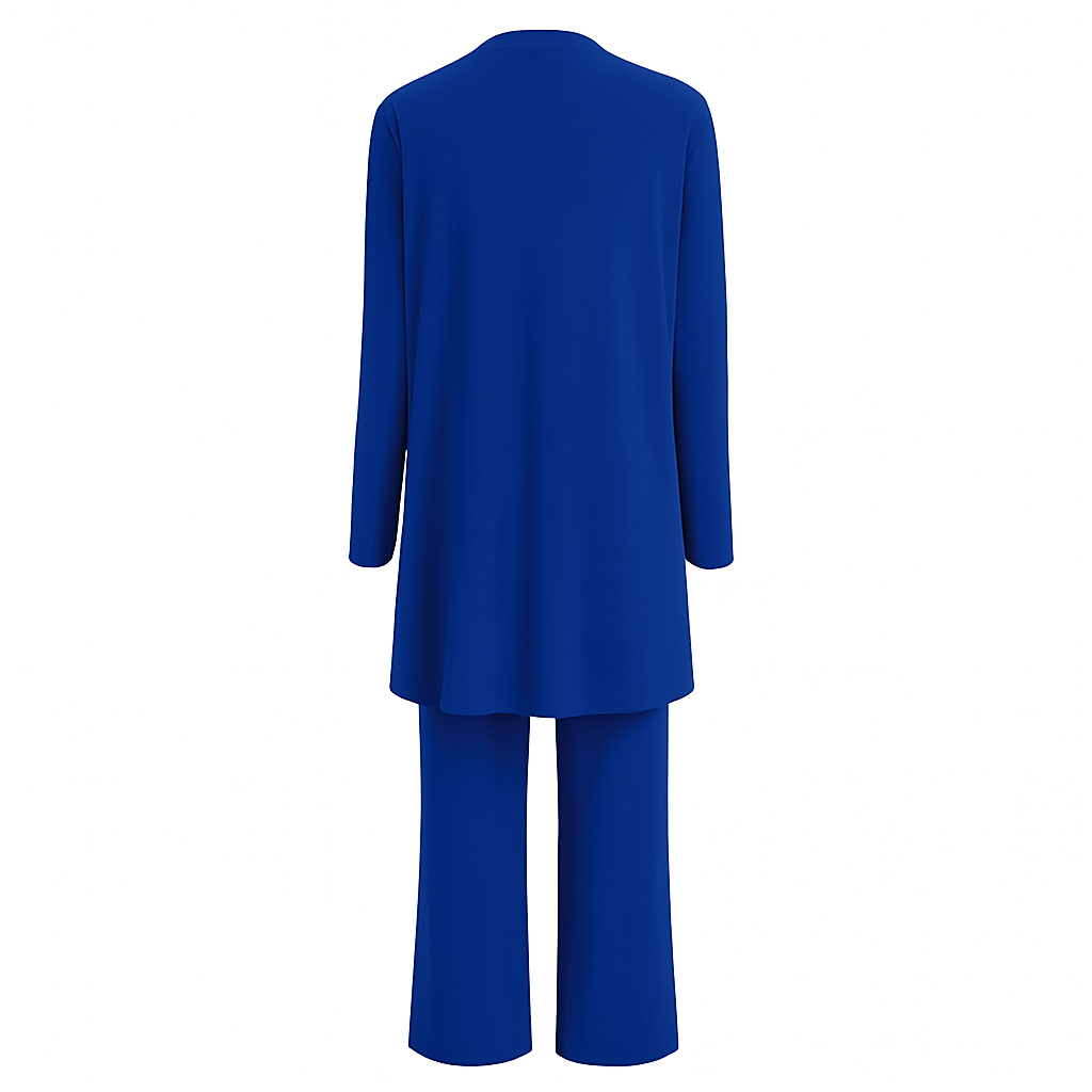 Women's Outfit 3-Piece Cardigan Set with Wide Leg Trousers - Versatile Women's Clothing for Autumn 7