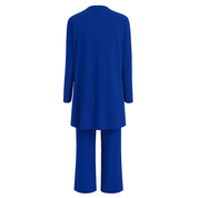 Women's Outfit 3-Piece Cardigan Set with Wide Leg Trousers - Versatile Women's Clothing for Autumn 7