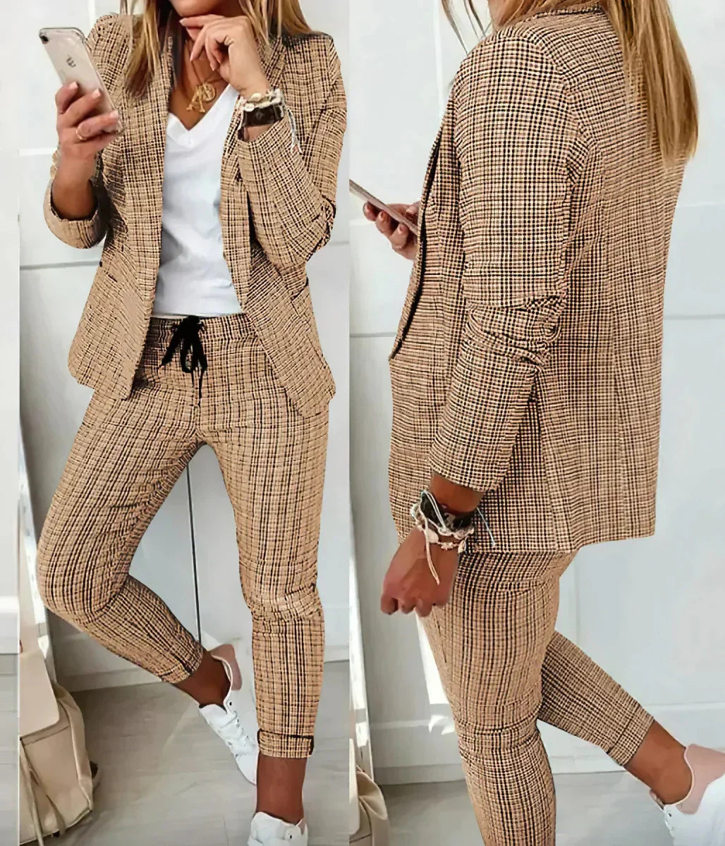Women's Outfit, Elegant Two-Piece Business Clothing for Professional Style, Versatile and Comfortable 1