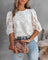 Women's Puff Sleeve Blouse - Elegant Summer Tops for Women, Casual Chic Shirt 0