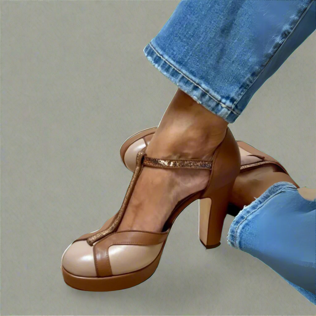 Women's Sandals - Elegant Orthopedic High Heel Sandals with Arch Support for Summer Comfort 1