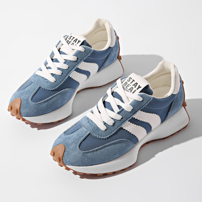 Women's Sneakers with Arch Support - Retro Platform Lace-Up Trainers for Casual Wear 2