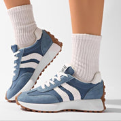 Women's Sneakers with Arch Support - Retro Platform Lace-Up Trainers for Casual Wear 3