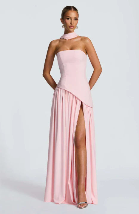 Women's Strapless Maxi Dress - Elegant Summer Dress for Parties and Formal Occasions 1