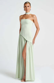 Women's Strapless Maxi Dress - Elegant Summer Dress for Parties and Formal Occasions 3