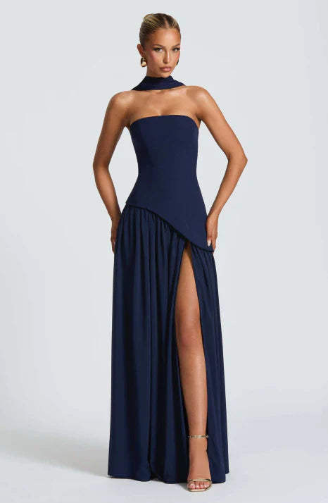 Women's Strapless Maxi Dress - Elegant Summer Dress for Parties and Formal Occasions 4