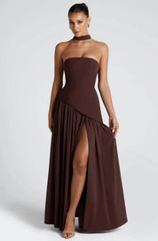 Women's Strapless Maxi Dress - Elegant Summer Dress for Parties and Formal Occasions 5