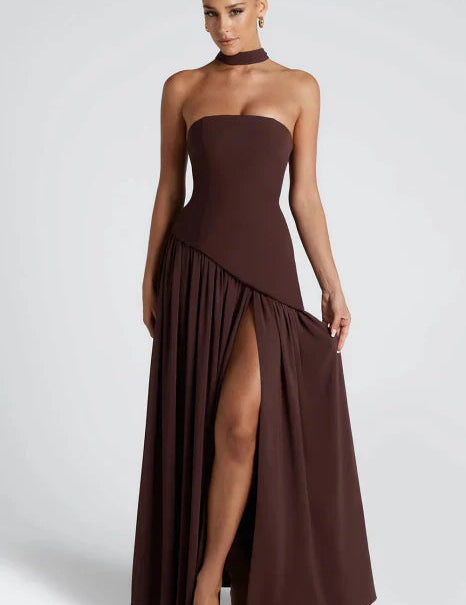 Women's Strapless Maxi Dress - Elegant Summer Dress for Parties and Formal Occasions 5