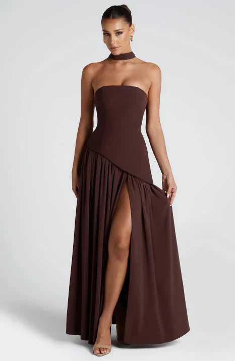 Women's Strapless Maxi Dress - Elegant Summer Dress for Parties and Formal Occasions 5