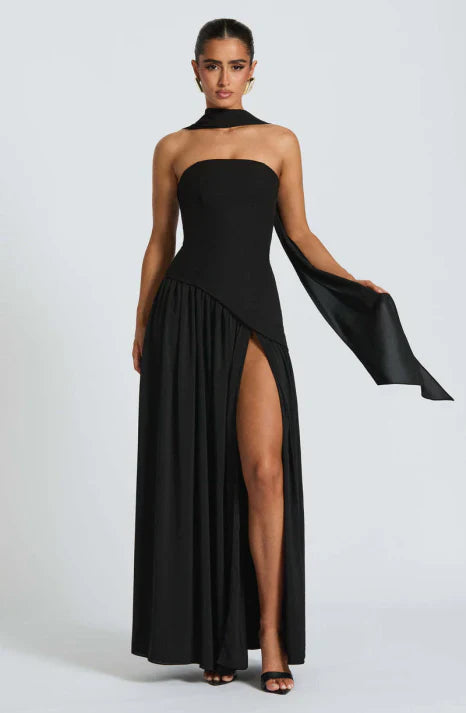 Women's Strapless Maxi Dress - Elegant Summer Dress for Parties and Formal Occasions 6