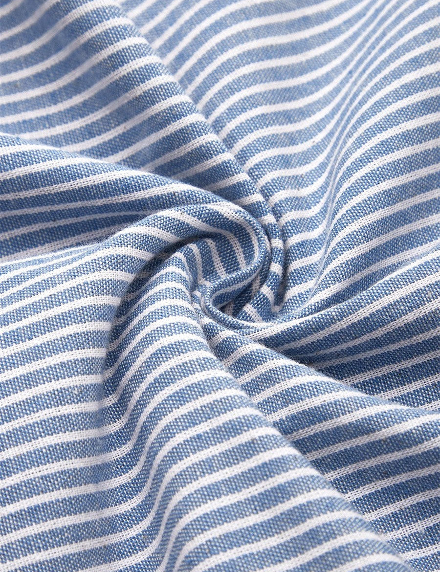 Women's Striped Midi Summer Dress - Elegant, Comfortable & Flattering Style for Warm Weather Outings 2