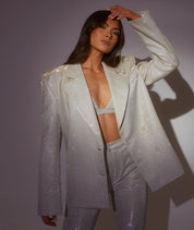 Women's Suit Set - Shimmering Blazer and Pants for Elegant Occasions, Stylish Evening Wear, Perfect for Parties and Events 2