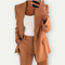 Women's Suit Set - Tailored Blazer and Trouser Set for Stylish Office Wear 5
