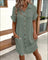 Women's Summer Blouse - Long V-Neck Button-Down with Lapel Collar, Elegant Summer Tops for Women 5