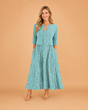 Women's Summer Floral Midi Dress - Elegant Dresses for Weddings and Events 3