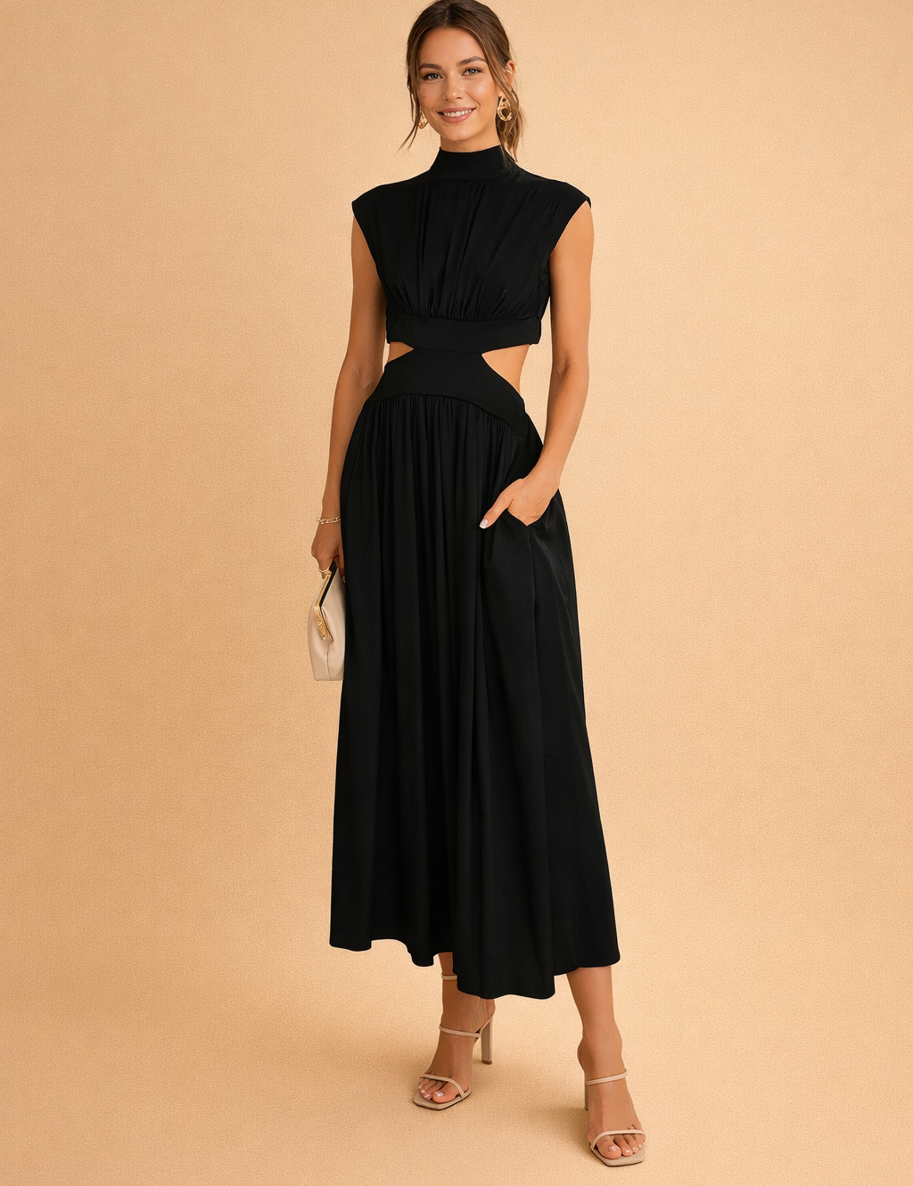 Women's Summer Maxi Dress - Elegant White Dress for Garden Party & Beach Wear 0