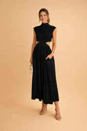 Women's Summer Maxi Dress - Elegant White Dress for Garden Party & Beach Wear 0
