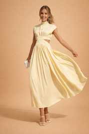 Women's Summer Maxi Dress - Elegant White Dress for Garden Party & Beach Wear 1