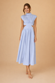 Women's Summer Maxi Dress - Elegant White Dress for Garden Party & Beach Wear 3